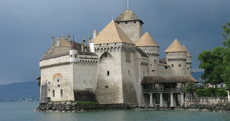 Schloss Chillon in der Region Montreux