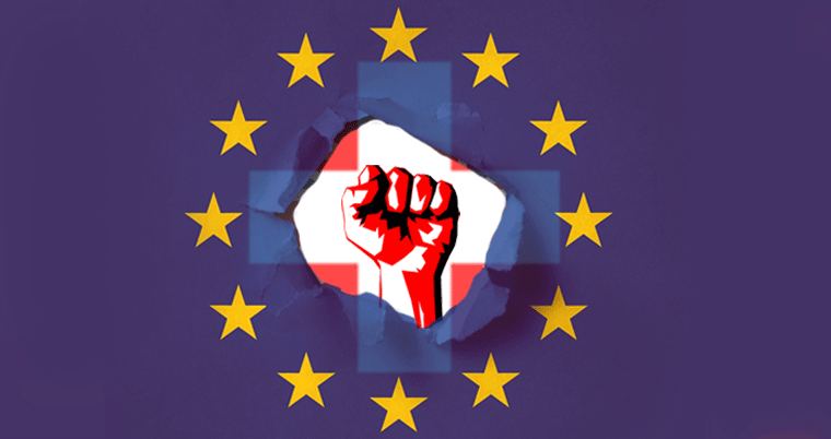 EU Flagge Revolution
