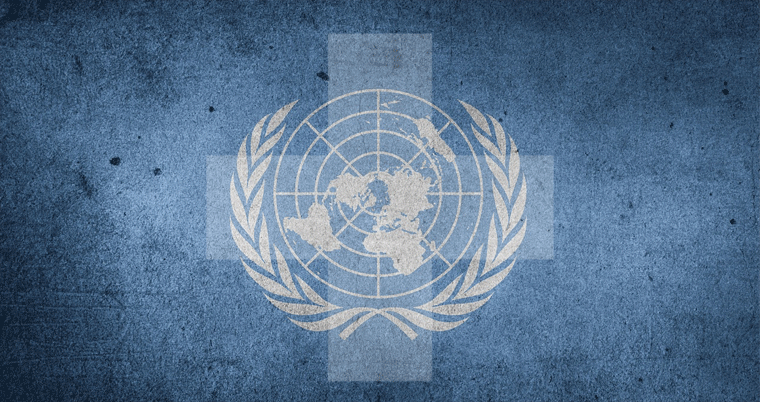 Vereinte Nationen UNO Flagge