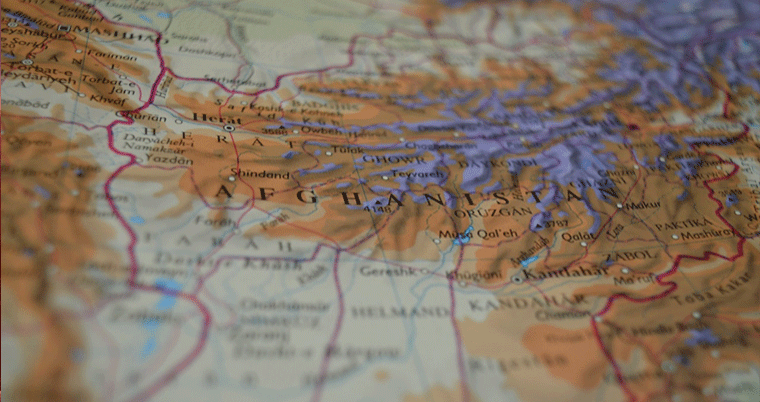Afghanistan Karte Naher Osten
