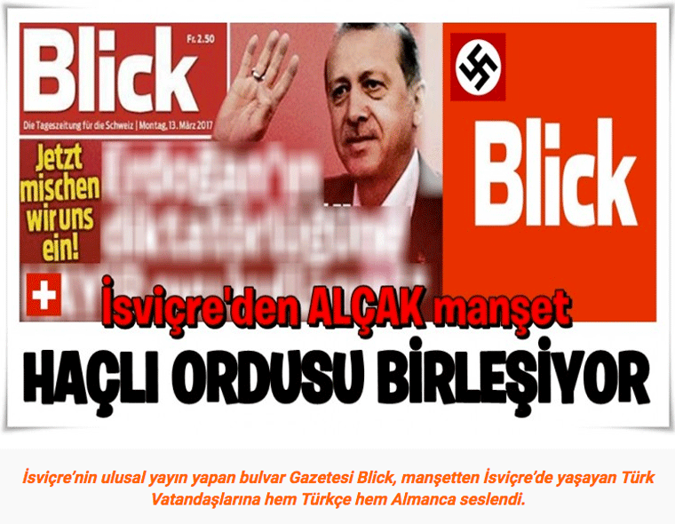 BLICK-Logo mit Hakenkreuz - Reaktionen aus der Türkei