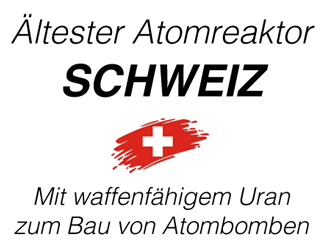 Der älteste Atomreaktor der Schweiz mit waffenfähigem Uran