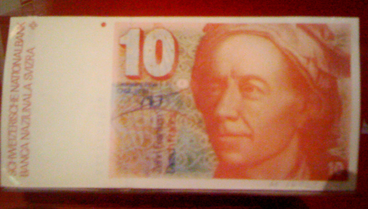 Alte 10-Franken-Banknote