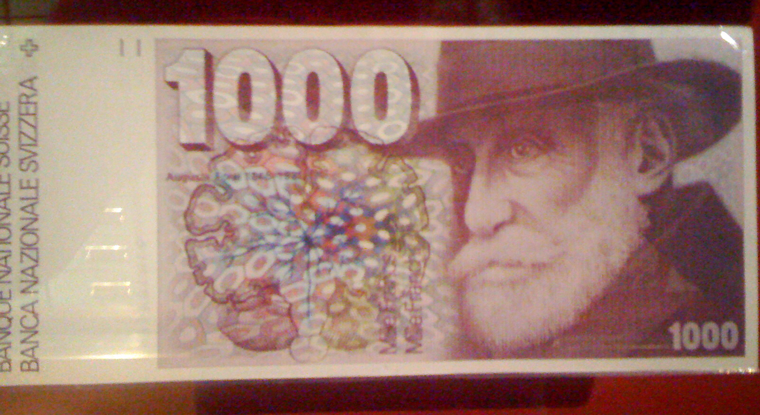 Alte 1000-Franken-Banknote