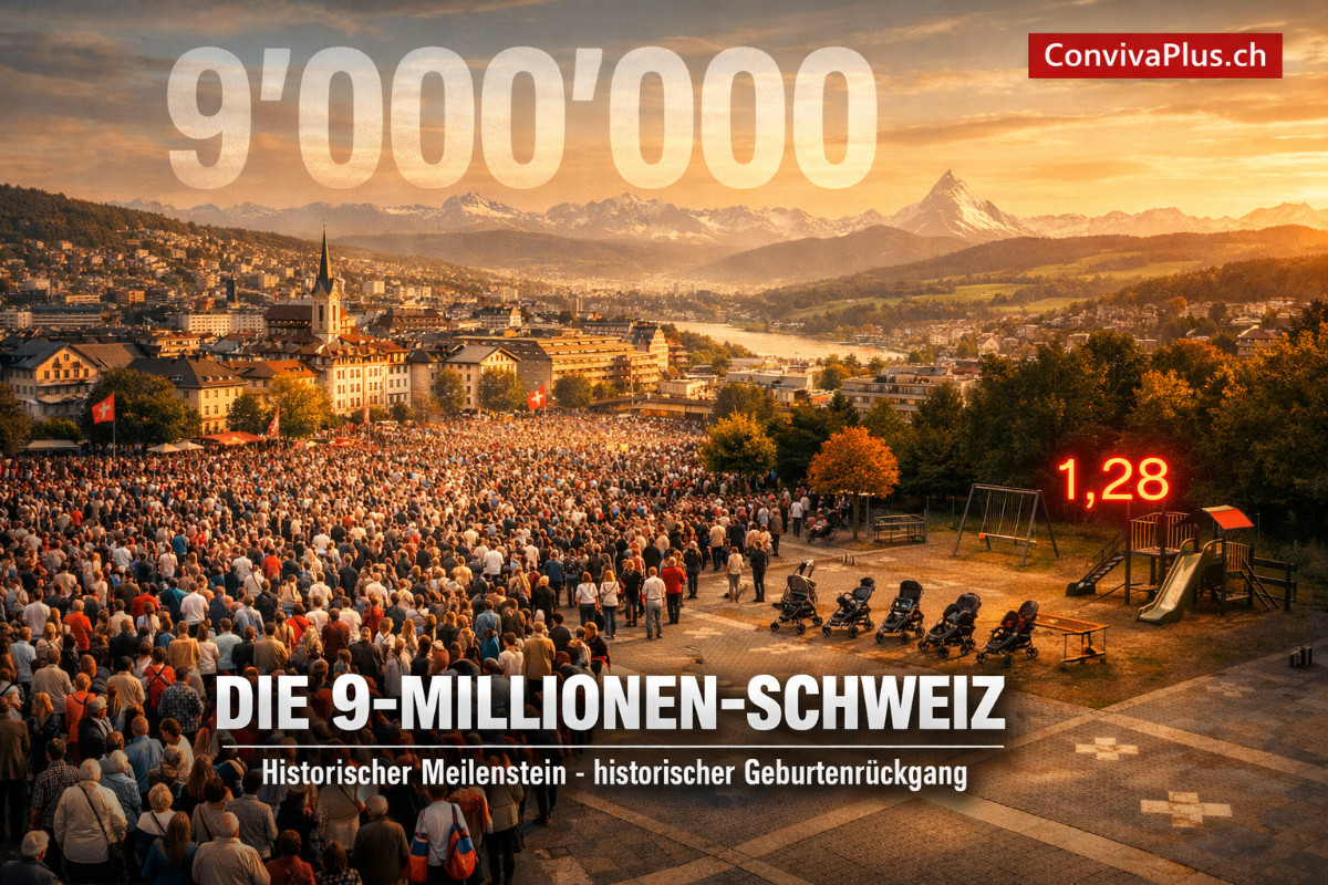 Einwohnerzahl Schweiz 2026 über 9 Millionen Einwohner