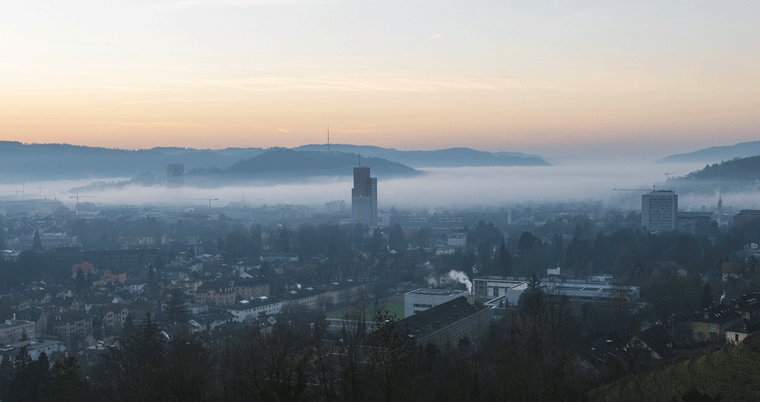 Aussicht auf die Stadt Winterthur