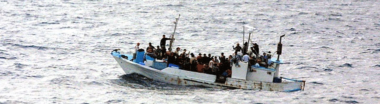 Flüchtlinge Boot Mittelmeer Flucht