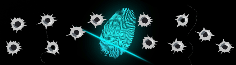 Kriminalität Verbrechen Polizei Spuren Fingerabdruck