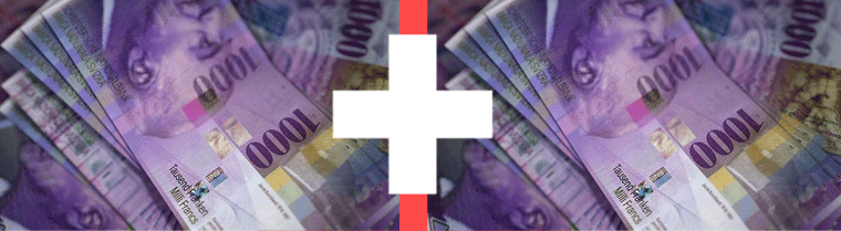 Schweizer Franken Geld Banknoten