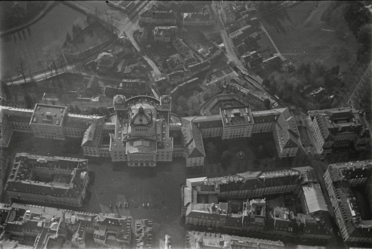 Bern, Bundeshaus Luftbild