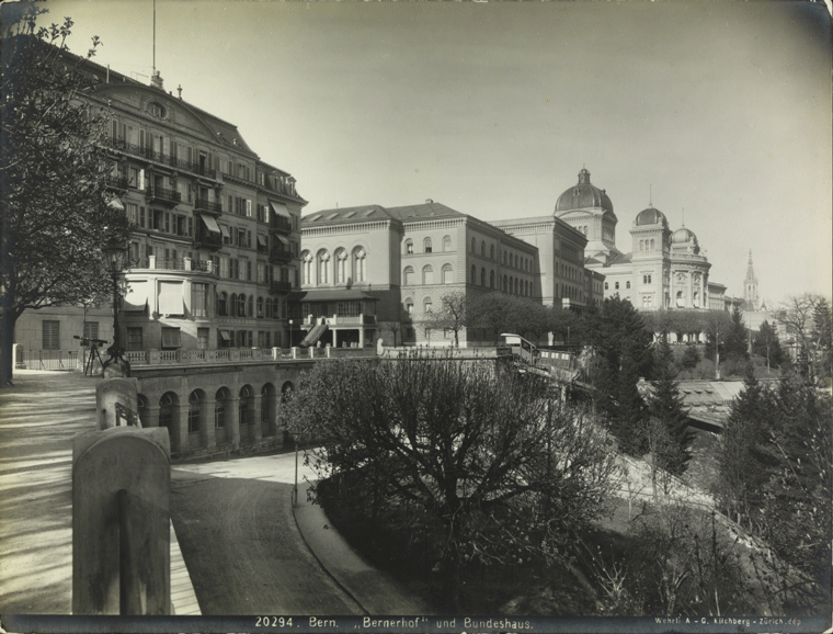 Bern, "Bernerhof" und Bundeshaus