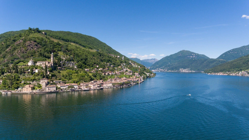 Morcote Tessin am Luganersee nahe Lugano