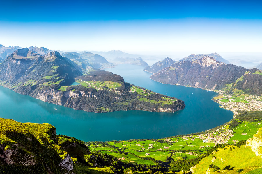 Fronalpstock Alpen Rigi Pilatus Panorama Luzern