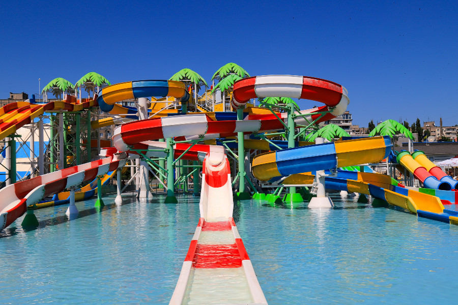 Wasserpark Aquapark Rutschbahnen