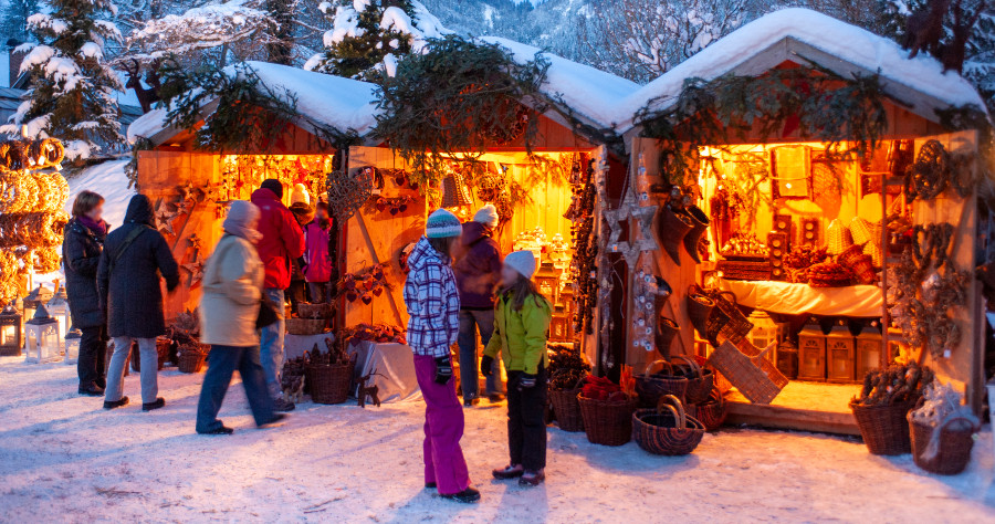 Weihnachtsmarkt Wollishofen St&auml;nde Aussteller H&auml;usschen