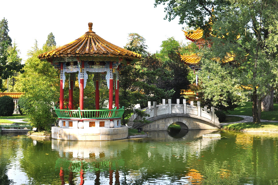 Zürich Chinagarten Tempelgarten Park