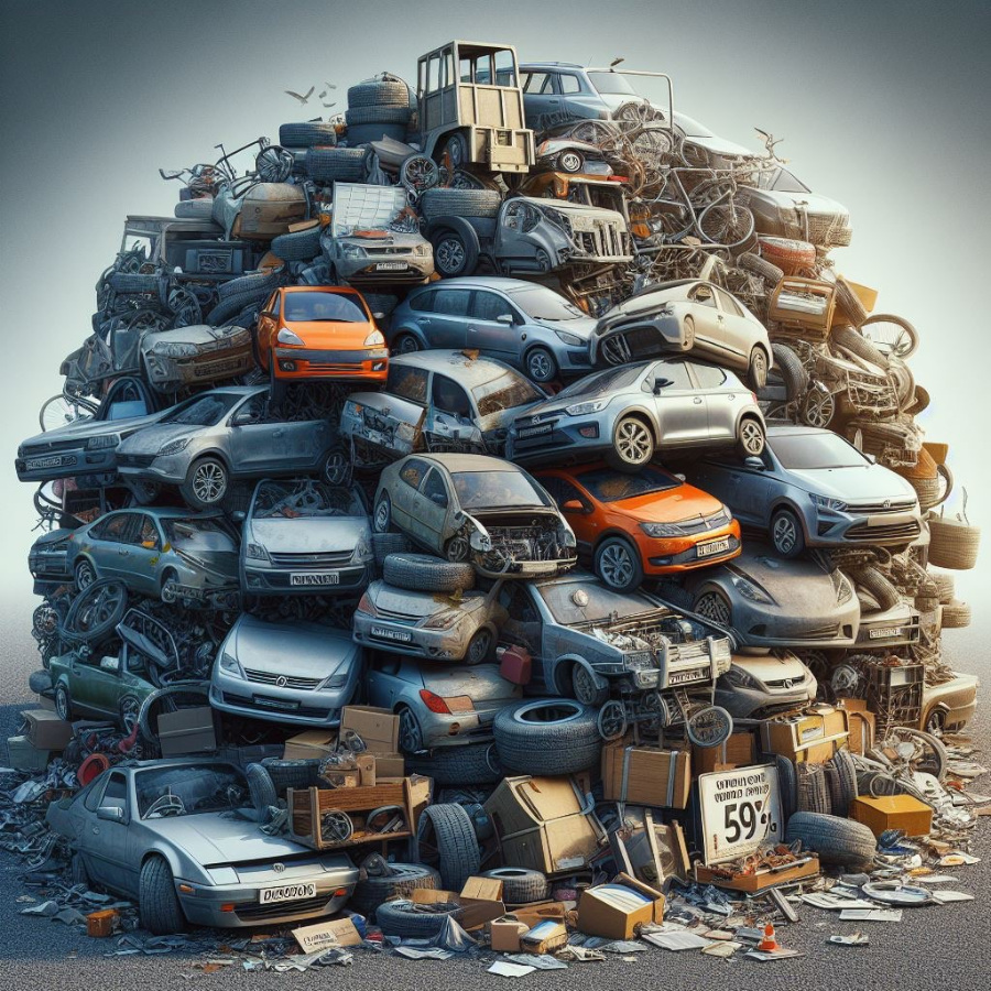 Autos Parkplatz Schrottplatz Friedhof Mobilitätsrevolution