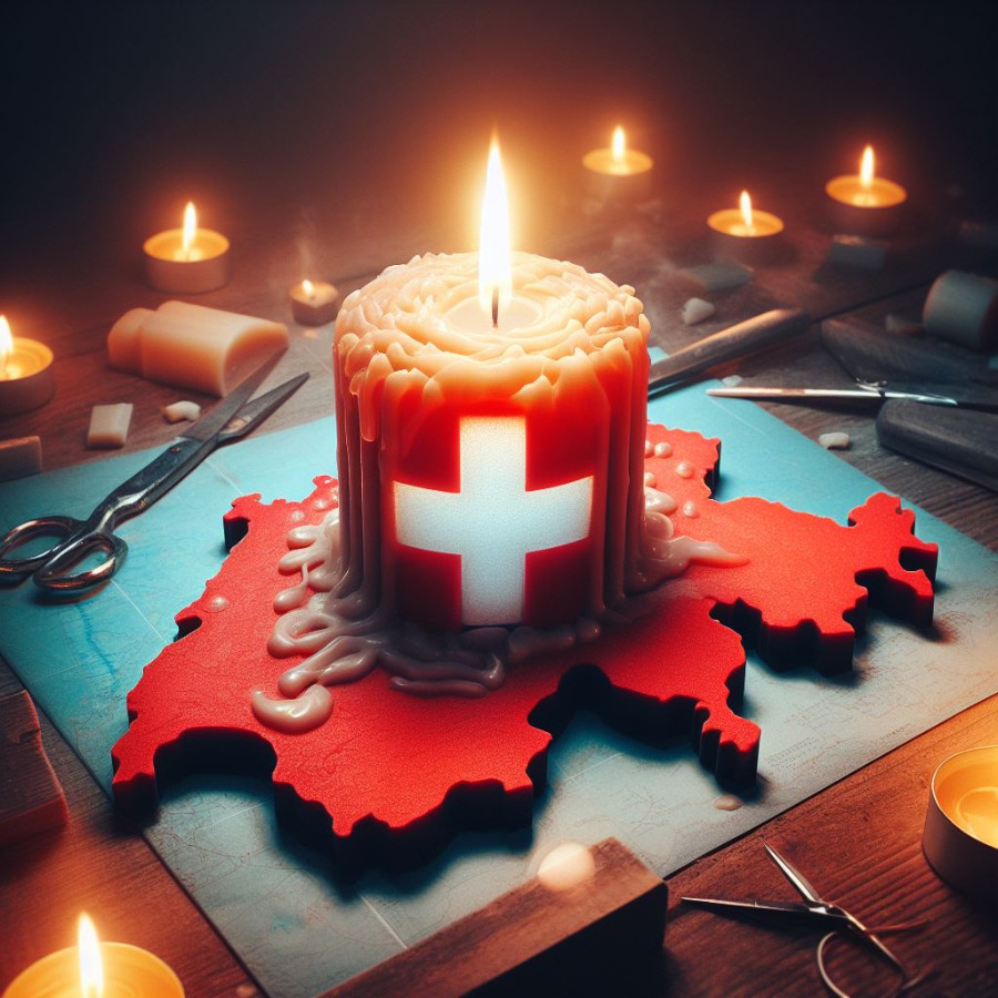 Kerzenziehen Schweiz Landkarte Kerzen Licht