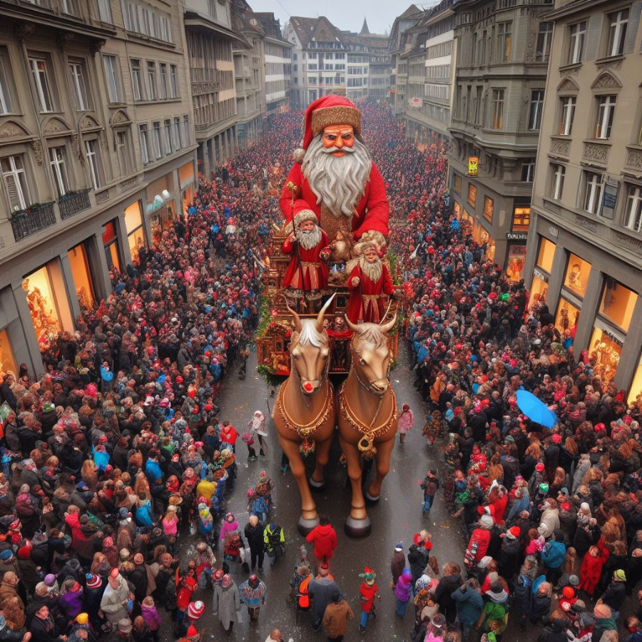 Samichlaus Umzug Z&uuml;rich Bahnhofstrasse