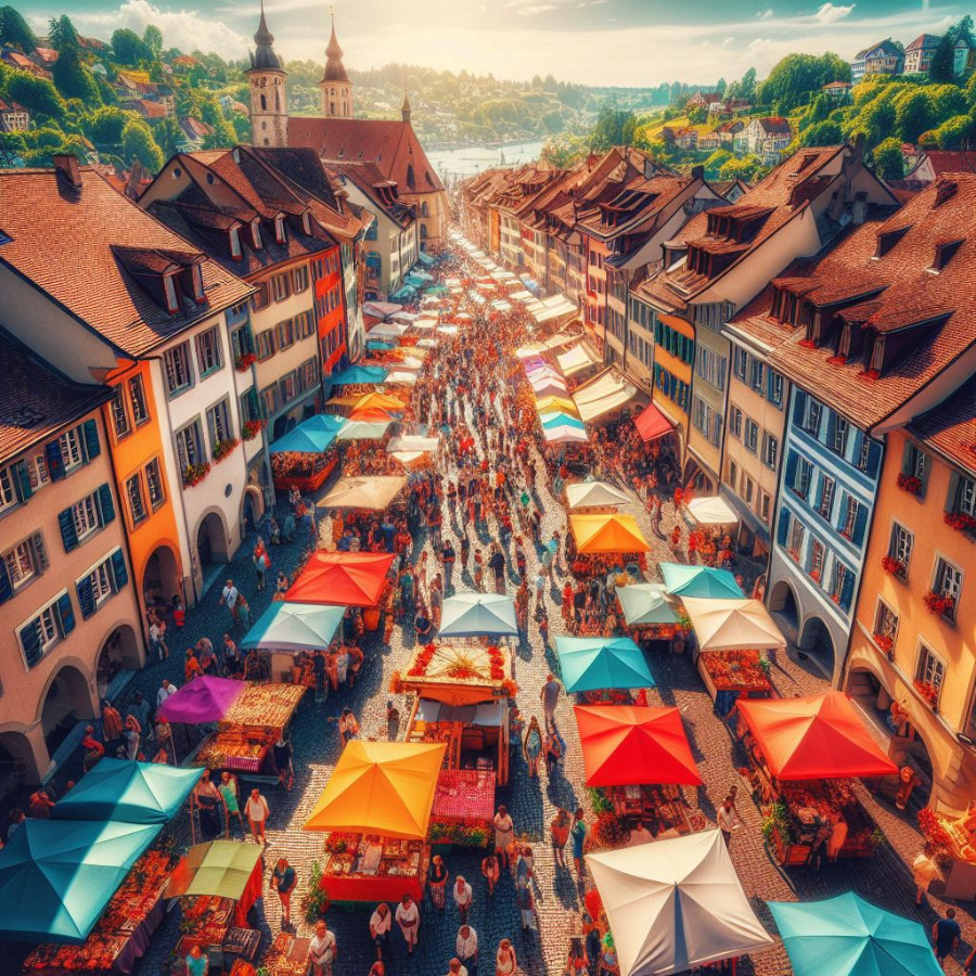 Sonntagsverkauf in Schaffhausen Schaffhausen Sonntagsverkauf Markt Geschäfte Läden