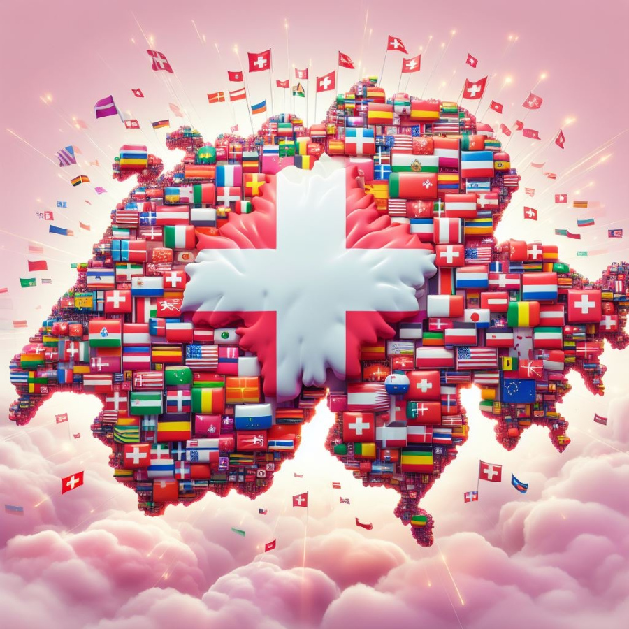 Die grössten Ausländer-Gruppen nach Nationalität, Kontinent & Anteil an Gesamtbevölkerung aufgeschlüsselt Schweiz Ausländer Nationalitäten Herkunft Nationen Migration Flaggen Bevölkerung Einwohner Karte