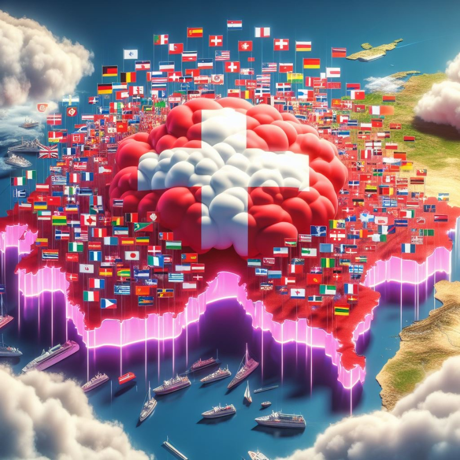 Aus welchem Land kommen die meisten Ausländer? Schweiz Nationen Nationalitäten Herkunft Nationen Ausländer Migration Herkunft Flaggen Karte