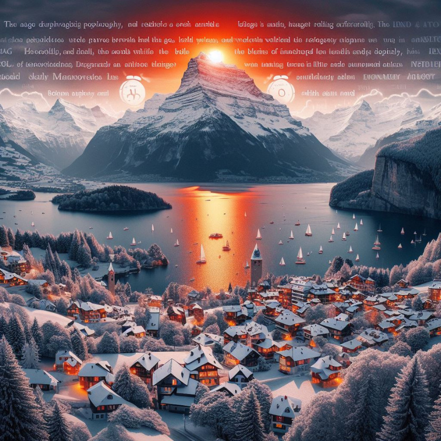 In der Schweiz klingt ein stilles Alarmzeichen, dessen Echo in den weiten Tälern der Alpen widerhallt Schweiz Winter Schnee Matterhorn See Sonne Sonnenuntergang Schiffe