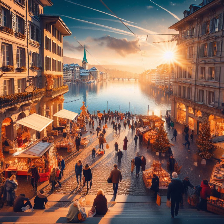 Alle Sonntagsverkauf-Zeiten im Überblick! Zürich Altstadt Zürichsee Sonne Menschen