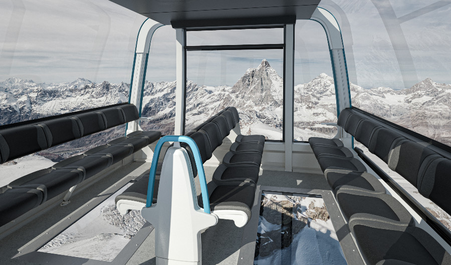 Crystal Ride Gondel Matterhorn Glacier Ride II Crystal Ride Gondel Matterhorn Glacier Ride II Talstation