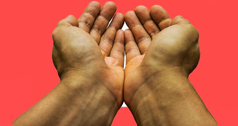 Armut Hände Betteln Hunger