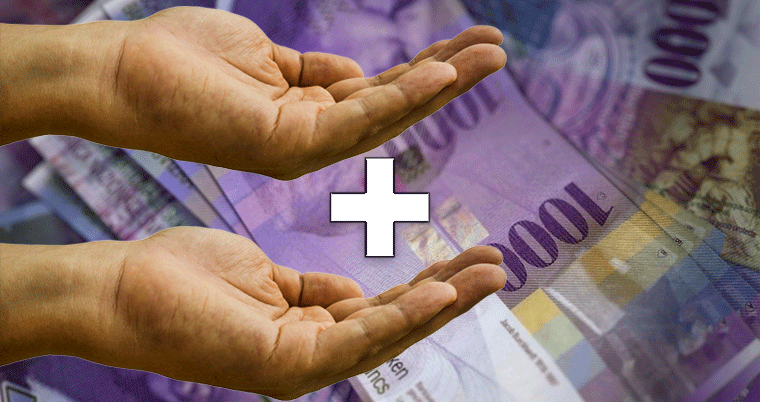 Einkommen Gehalt Korruption Schweizer Franken Hände
