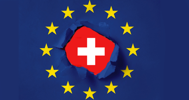 EU Schweiz Flagge