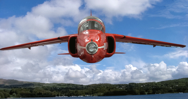 Flugzeug in der Luft