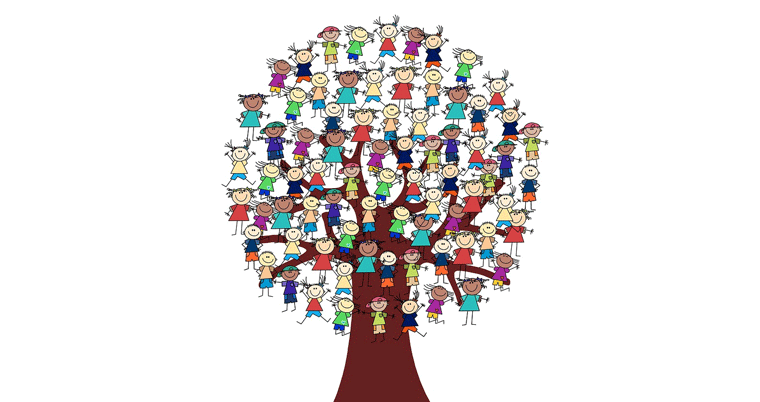 Baum Kinder Gesellschaft Integration