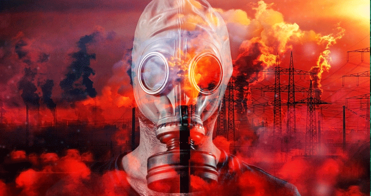 SVP will ALLE Klimaflüchtlinge ausschaffen Klimawandel Klimaschutz Umweltverschmutzung Gasmaske