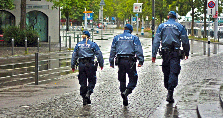 Polizisten in Zürich