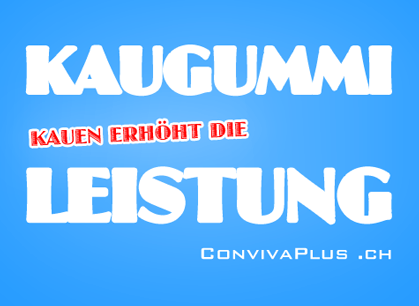 Kaugummi kauen erhöht die Leistung