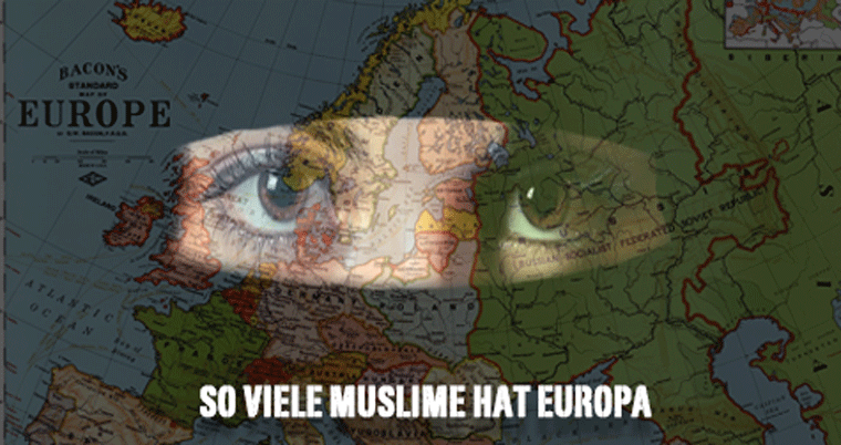 Muslime-Anteil in der Bevölkerung von Europa