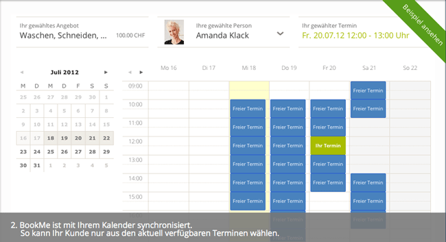 Online Terminbuchungs-Tool für Selbständige - BookMe