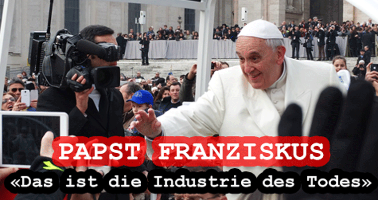 Papst Franziskus zur Migration und Waffen-Industrie Papst Franziskus zur Migration und Waffen-Industrie