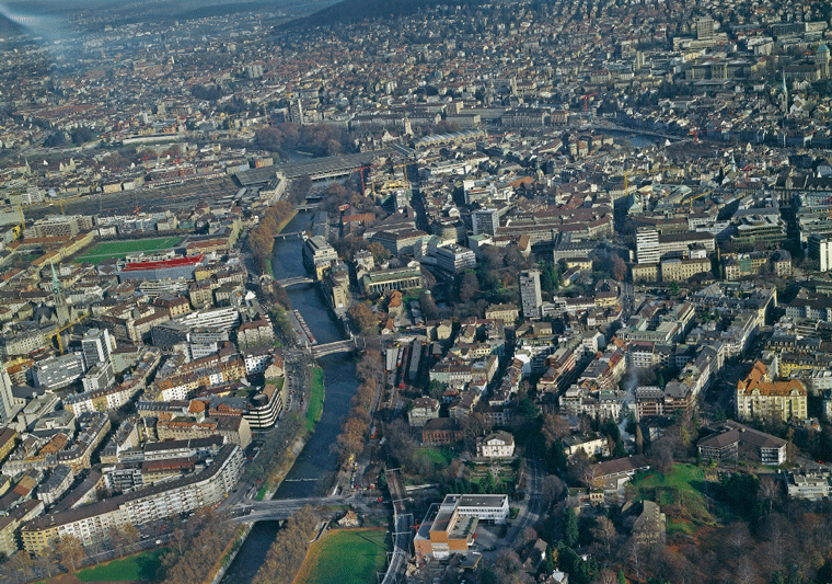 Stadt Zürich, Sihl - 1982