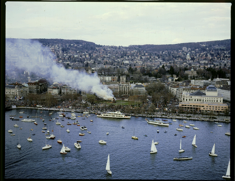 Zürich, Sechseläuten, Bellevue - 1986