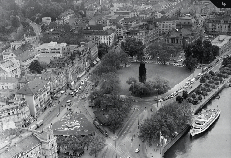 Bellevue & Sechseläutenplatz, Zürich - 1963