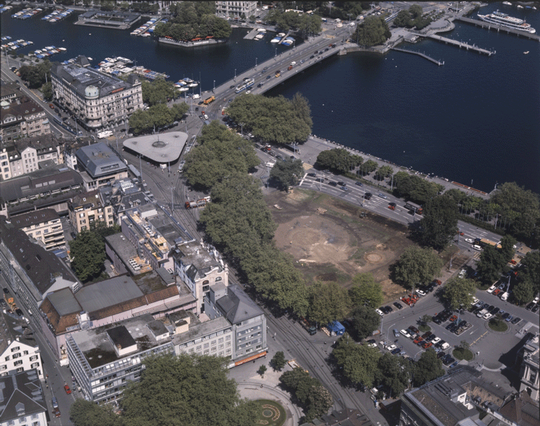 Zürich, Sechseläutenplatz - 1976