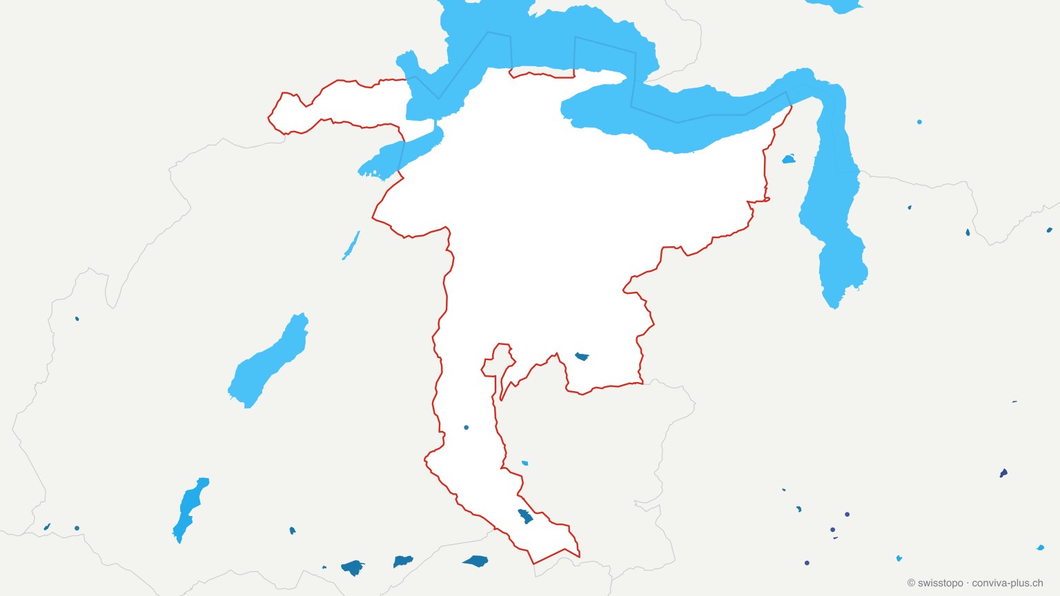 Karte: alle Seen im Kanton Nidwalden, eingefärbt nach Höhenlage (dunkler = höher)