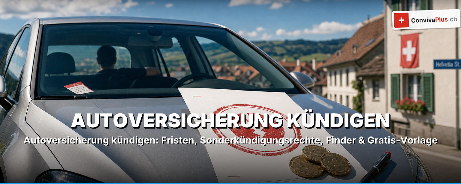 Autoversicherung kündigen in der Schweiz: Fristen, Sonderkündigungsrechte & Gratis-Vorlage