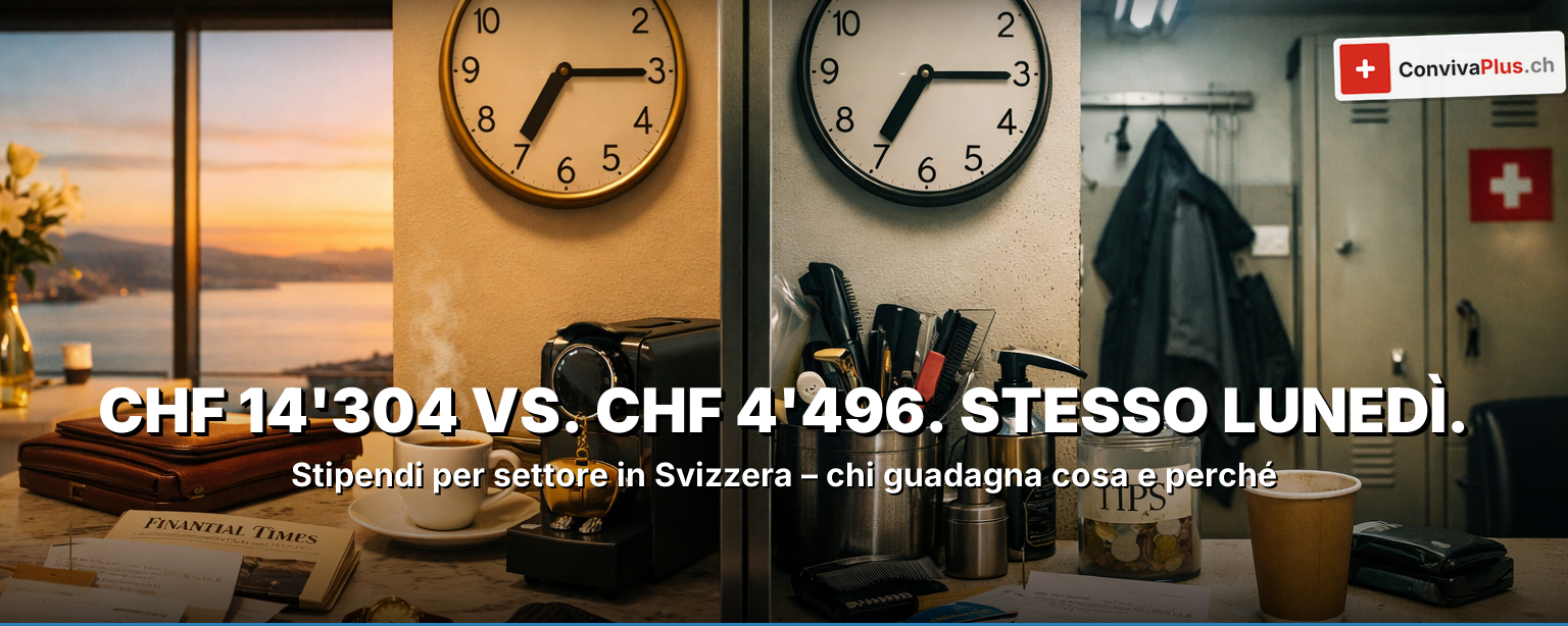 Salari per settore Svizzera 2026: chi guadagna cosa – e perché