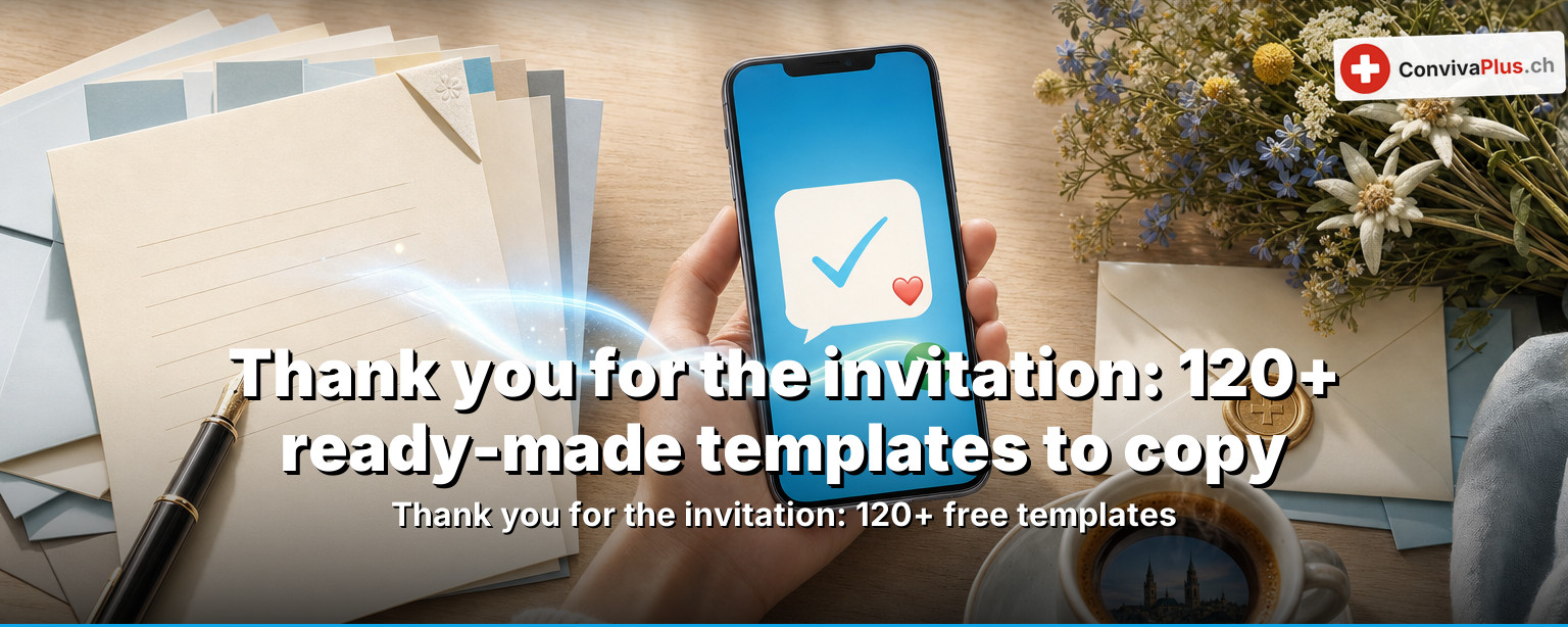 Thank you for the invitation: 180+ ready-made templates to copy