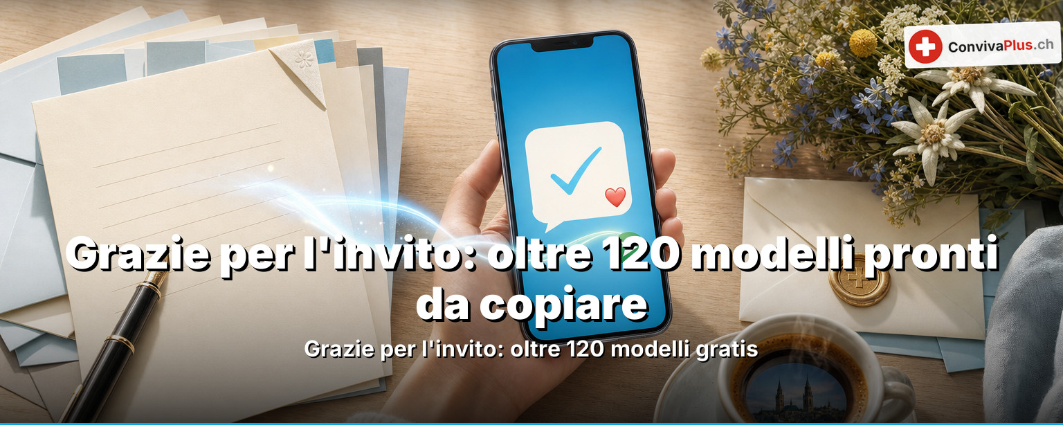 Grazie per l'invito: oltre 180 modelli pronti da copiare