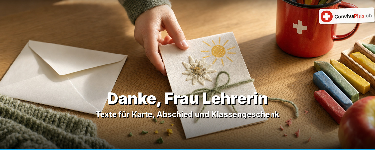 Danke Lehrerin: Texte für die Karte und der ConvivaPlus Geschenk-Grenzen-Check
